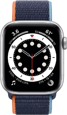 Apple Watch Series 6 44mm front aluminium silver