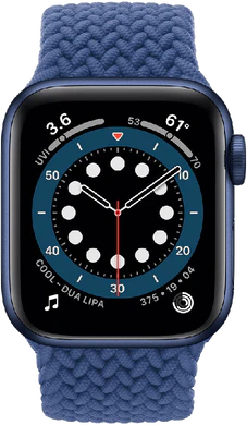 Apple Watch Series 6 4G 40mm voorkant blauw