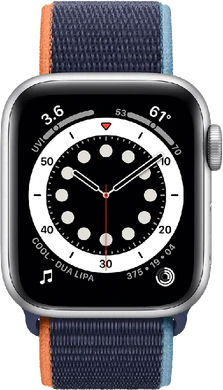 Apple Watch Series 6 4G 40mm voorkant zilver