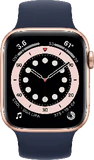 Apple Watch Series 6 4G 44mm voorkant aluminium goud