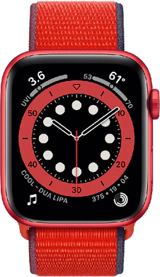 Apple Watch Series 6 4G 44mm voorkant aluminium rood
