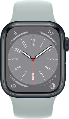 Apple Watch series 8 41m aluminium groen voorkant