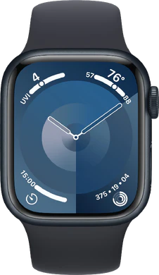 Apple Watch Series 9 4G 41mm aluminium midnight sort front