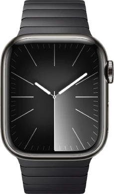 Apple Watch Series 9 4G 41mm rvs graphite grå front