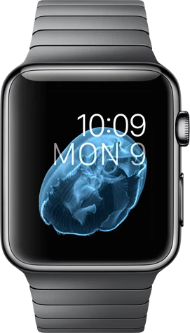 Apple Watch space zwart stainless link Apple Watch space zwart stainless link