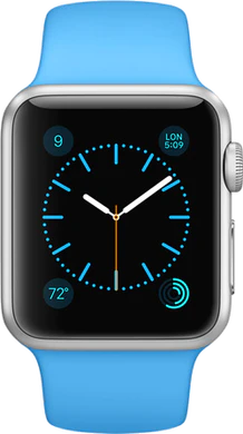 Apple Watch sport aluminium blauw sport