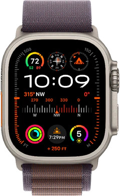 Apple Watch Ultra 2 alpine indigo viola copertina frontale
