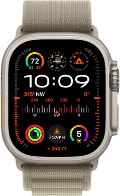 Apple Watch Ultra 2 alpine olive verde copertina frontale