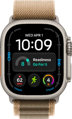 Apple Watch Ultra 4 natural band desert brun avant
