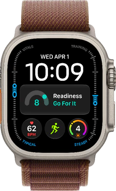 Apple Watch Ultra 4 natural band rouge avant