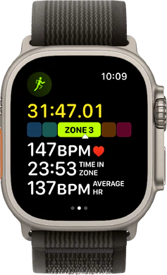 Apple Watch Ultra svart grå trail loop