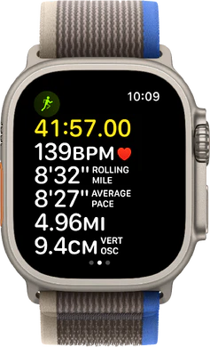 Apple Watch Ultra blå grå trail loop