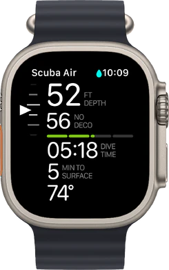 Apple Watch Ultra midnight ocean band