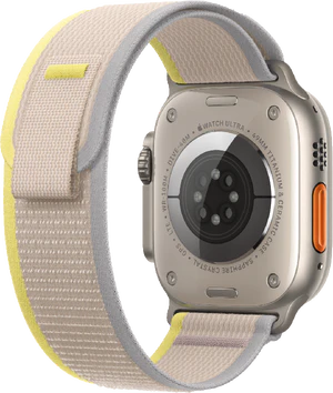Apple Watch Ultra titanium tillbaka vänster sida
