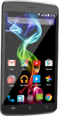 Archos 52 Platinum linkerzijkant voorkant schuin