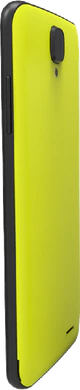 Archos 55 Helium 4G yellor achterkant rechterzijkant