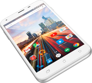 Archos 55 helium plus 4g Vorderseite Unterseite schräg