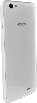 Archos 55 helium plus 4g weiß Rückseite rechte Seite schräg