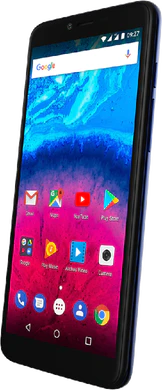 Archos Core 57S azul tapa delantera lado derecho aslant