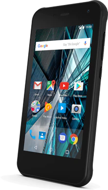 Archos Sense 47X zwart voorkant rechterzijkant
