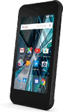 Archos Sense 47X zwart voorkant rechterzijkant