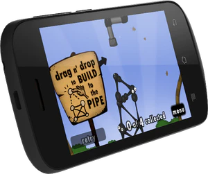 Archos 35btitanium flipped