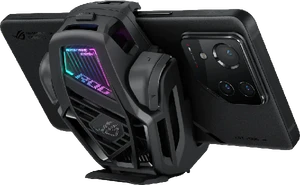 Asus AeroActive Cooler X zwart achterkant with phone