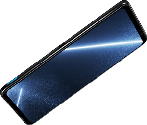 Asus ROG Phone 6 Pro weiß Vorderseite linke Seite schräg