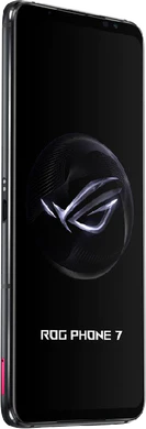 Asus ROG Phone 7 zwart voorkant linkerzijkant