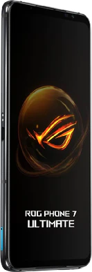 Asus ROG Phone 7 Ultimate wit voorkant linkerzijkant