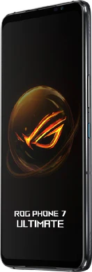 Asus ROG Phone 7 Ultimate wit voorkant rechterzijkant