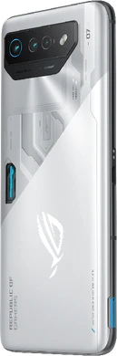 Asus ROG Phone 7 wit achterkant linkerzijkant