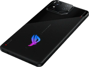 Asus ROG Phone 8 zwart achterkant linkerzijkant onderkant