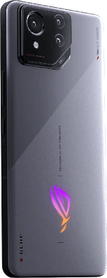 Asus ROG Phone 8 grijs achterkant rechterzijkant