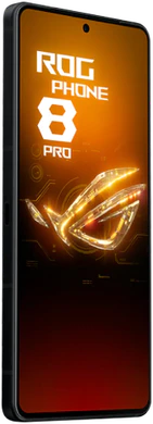 Asus ROG Phone 8 Pro zwart voorkant linkerzijkant