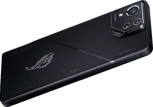 Asus ROG Phone 8 Pro zwart achterkant gedraaid rechterzijkant