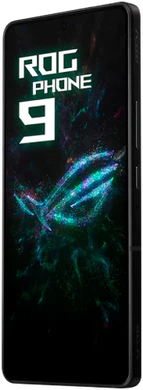 Asus ROG Phone 9 zwart voorkant rechterzijkant