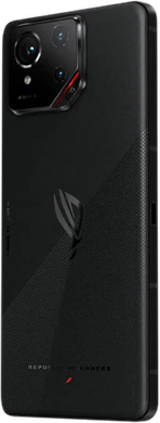 Asus ROG Phone 9 zwart achterkant linkerzijkant