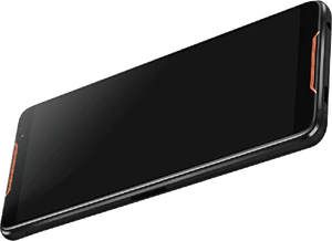 Asus ROG Phone zwart voorkant gedraaid