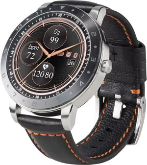 Asus VivoWatch 5 schwarz Vorderseite rechte Seite