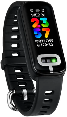 Asus VivoWatch 6 Aero zwart voorkant linkerzijkant