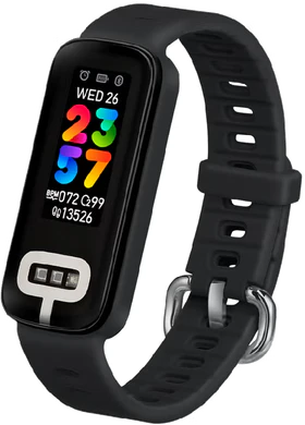 Asus VivoWatch 6 Aero zwart voorkant rechterzijkant