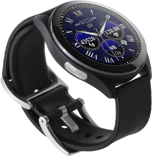 Asus VivoWatch SP schwarz Vorderseite linke Seite Unterseite schräg