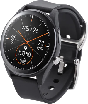 Asus VivoWatch SP schwarz Vorderseite rechte Seite