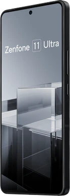 Asus Zenfone 11 Ultra grijs voorkant rechterzijkant