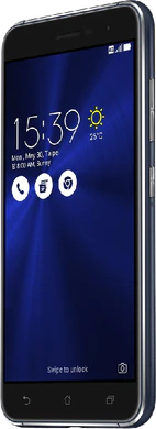 Asus ZenFone 3 negro tapa delantera lado derecho