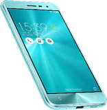 Asus ZenFone 3 azul tapa delantera lado izquierdo
