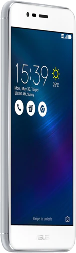 Asus ZenFone 3 max zilver voorkant linkerzijkant