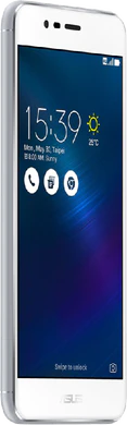 Asus ZenFone 3 max silver front left side
