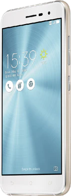 Asus ZenFone 3 blanco tapa delantera lado derecho